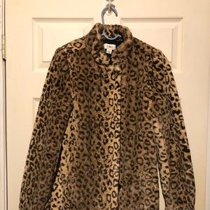 Leopard print coat